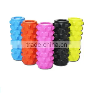 Eercise Therapy Yoga Foam Roller With Massage Point for Gym Eercise Massage Pilates12.5" 5" Teture Dotted PU Foam Roller thumbnail-1