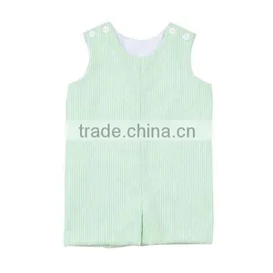 New Baby Summer Seersucker Onesie Cute Cotton Seersucker Casual Infant Rompers Soft Baby Cotton Romper thumbnail-2