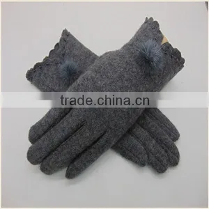 Grey Cycling 100%Wool Gloves/Cashmere Gloves 2016 Top SELL thumbnail-3