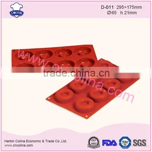 Poplular Donuts Shape Silicone Cake Moulds Cake Baking Pans thumbnail-1