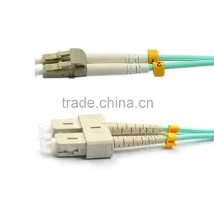 10Gb Multimode 50/125 OM3 Coring LC Aqua Duplex Fiber Optic Patch Cord/patch Cable/patch Lead thumbnail-5