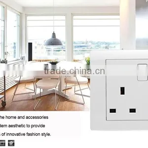 Wall Switch 3 Flat Pin Socket With Neon thumbnail-4