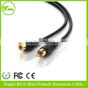 New 25Ft Single Extension Composite Male to Female Plug M/F RCA Audio Cable thumbnail-1