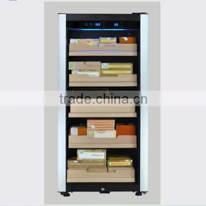 2014 New King Door Cigar Cooler, Wooden Cigar Cooler With Remote Control for Cigar Display thumbnail-1