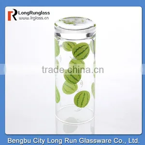 LongRun 8oz Watermelon Decal Glass Beverage Tumbler thumbnail-1