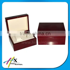 Custom Design Rectangle Wooden Veneer Watch Gift Box thumbnail-1