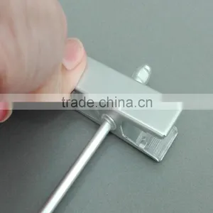 2016 Popular Light Weight Aluminium Silver Metal Clips Pants Hanger thumbnail-5