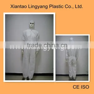 Disposable Industry Safety Coverall Workwear White thumbnail-1