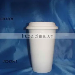 Double Layer Cup With Silicone Lid thumbnail-1