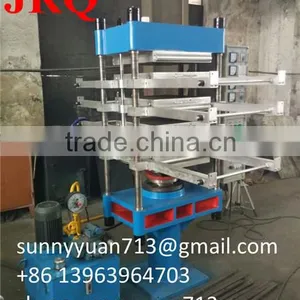 Hydraulic Rubber Ground Tile Press / Rubber Mat Vulcanizer/rubber Bricks Making Machine thumbnail-3