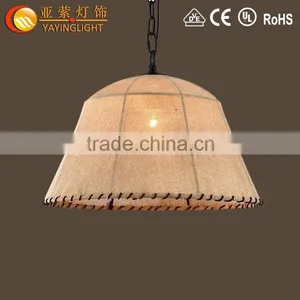 Modern Dining Room Wrought Iron Chandelier, European Wrought Iron Cloth Fabric Chandelier thumbnail-1