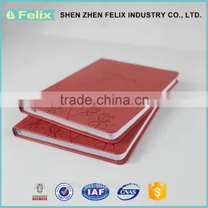 New Design Fashion Low Price Hard Cover Embossing Notebook thumbnail-4