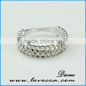 Vogue Jewellery! 18k White Gold Filled Sweet Heart White Sapphire Ring Sz5-Sz9 thumbnail-2