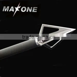 Archery Arrow Tips Hunting Arrow Broadhead With 3 Fixed Sharp Blades Broad Heads 100 Grains Arrow Tips Archery thumbnail-1