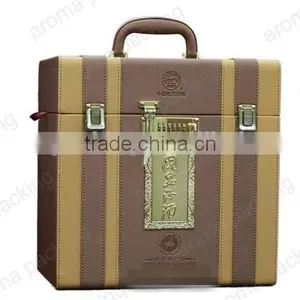 Custom Personal Brand Favor Boxes, Unique Wine Bottle Gift Boxes, Gift Bags thumbnail-1