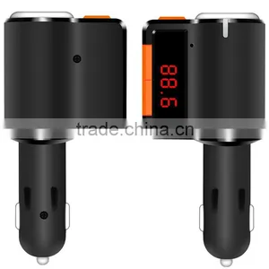 BC09 New Product Bluetooth FM Hands-free Car Charger With Cigarette Lighter Port thumbnail-2
