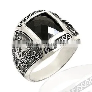 925K Sterling Silver Ottoman Empire Men Ring thumbnail-1