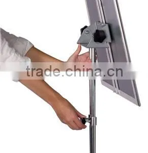 18 x 24 Poster Stand for Floor, Snap Open,Tilting, Adjustable Height - Chrome(FS-B-0199) thumbnail-5