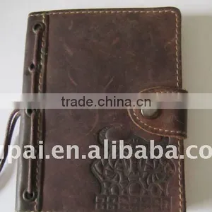 Leather Bound a5 Embossed Notebook thumbnail-1