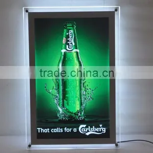 Advertising Product Acrylic Sign Board Crystal Menu Board Led Menu Light Box thumbnail-5