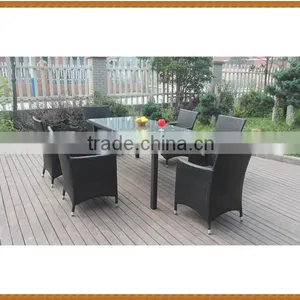 Rectangle Table Rattan Dining Set KD Table thumbnail-1