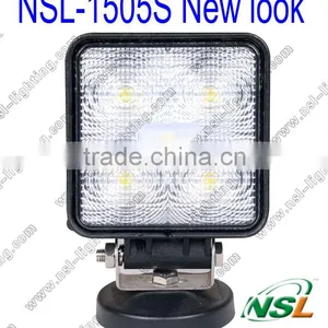15W LED Working Lights 10~30V DC IP67 for Heavy Duty Working Lights, Square Offroad LED Driving Headlight/Roof Light thumbnail-1