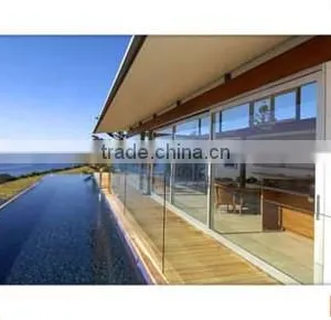 Cheap Glass Floor Mounted Balcony Railing Design Made in China thumbnail-5