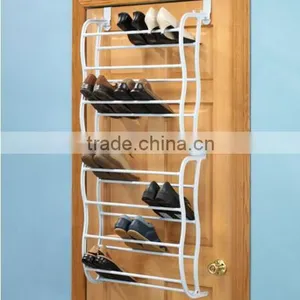 8 Layer Behind Door Plastic Storage Hanging Shoe Organizer thumbnail-1