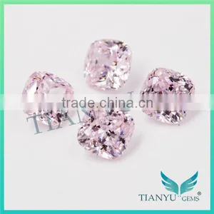 Wholesale Gems Heat Zircon Gemstones Jewelry Pink Square Cushion Cut American Material Loose Synthetic Cubic Zirconia Price thumbnail-4