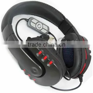 7.1 Virtual Channel Surround Sound USB Headset With Volume Control For PS4/PS3/PC thumbnail-1