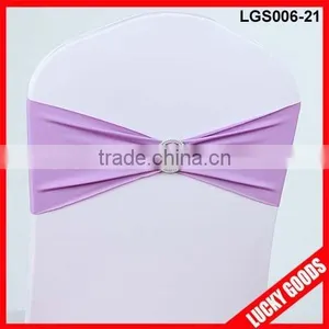 Wedding Decorative Cheap Purple Chair Bands Wholesale thumbnail-5
