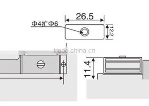 Cabinet Cupboard Kitchen Double Magnetic Door Catch thumbnail-2