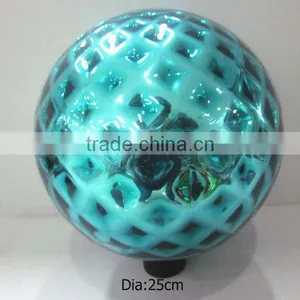 25cm Solid Blue Glass Ball, Garden Ball ,gazing Ball thumbnail-1