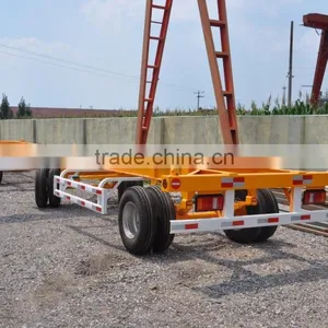 Mobile Steel Frame Shipping Container Delivery Trailer for Sale thumbnail-6