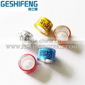 8mm Aliuminium Core With Plastic Coat Pigeon Foot Rings,Breeders Band for Tag thumbnail-1