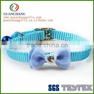 High Quality Pet Bow Polyester Dog Collar thumbnail-1