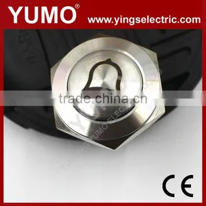 LA19-AJS 19mm 250V Led Momentary Elevator Equipment Pushbutton Switch Metal Push Button Bell Push Button thumbnail-3