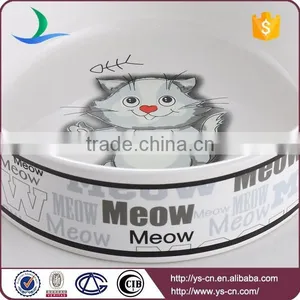 Wholesale Cat Bowl Pet Products With Cute Cat Decal thumbnail-2