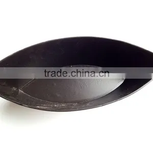 High Quality China Metal Handicraft Black Western Half Round Boat Flower Pot for Garden thumbnail-5