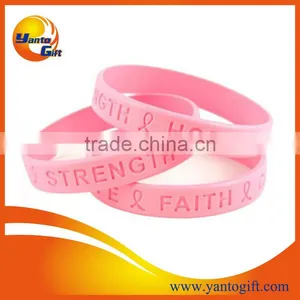 Giveaway Logo Debossed Silicone Wristband for Gifts thumbnail-1
