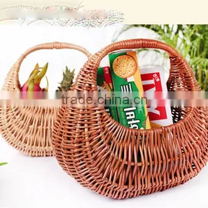 Wholesale Wedding Wicker Fruit Basket Decoration Flower Gift Basket thumbnail-1