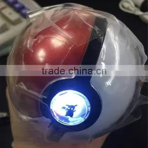 New 8000mAh Pokemon Power Charger With Projector Red and White Pokemon Go Power Bank Pokeball Power Bank With Projector thumbnail-1