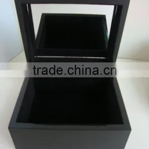 Black Small Wooden Gift Boxes Wholesale,black Wooden Gift Box With Mirror thumbnail-1