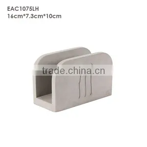 Handmade Hotel Decoration Plain Concrete Christmas Napkin Holders thumbnail-5