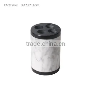 Best Selling Products Black and White Marble Bathroom Accessories Set thumbnail-4