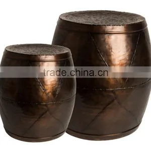 Large Aluminum Table Side Stool thumbnail-3