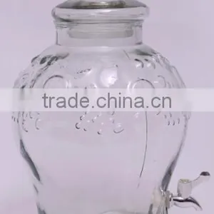 6L 12L Vintage Glass Jar With Tap thumbnail-1