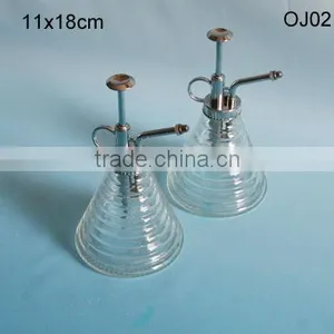 250ml Clear Glass Dispenser With Sprayer Cap thumbnail-1