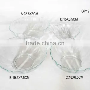 Clear Chinese Housewares Salad Bowl /glass Bowl for Ice Cream thumbnail-1