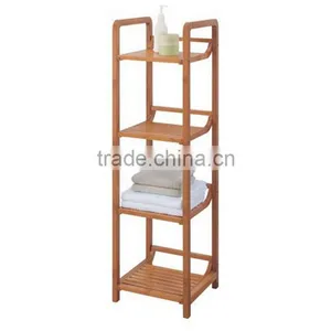 2-Tier Decorative Bamboo Bathroom Hanging Storage Basket thumbnail-2